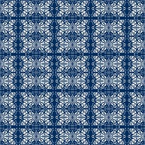 Pattern design geométrico en azul